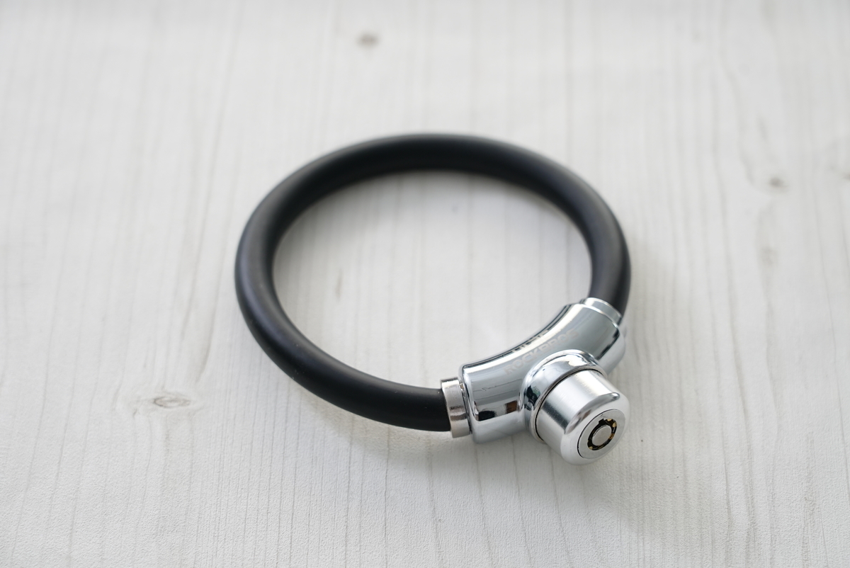 ULAC リングロック「THE MOOD」 Fixie Cable Lockの破損前の製品全体写真