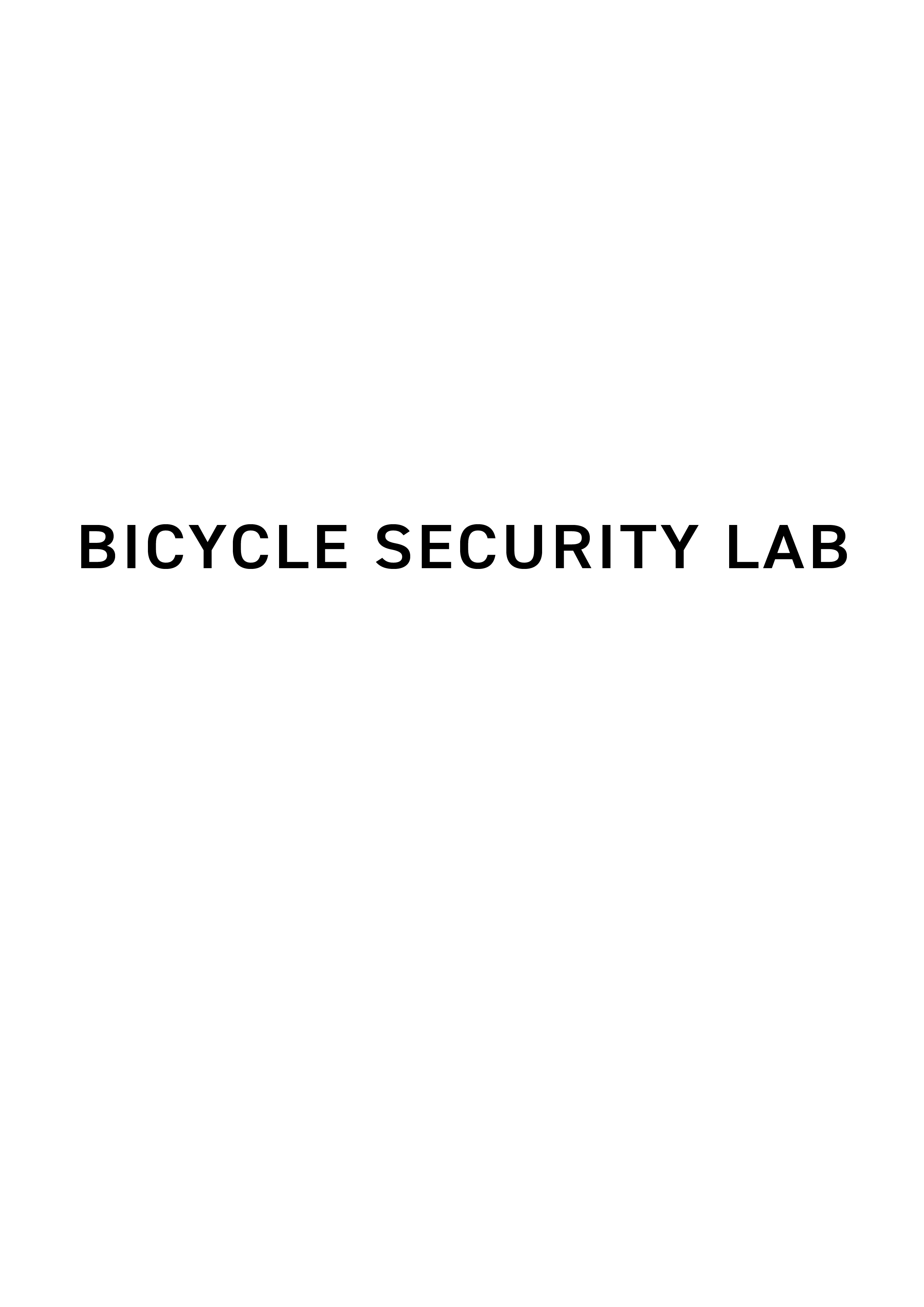 BICYCLE SECURITY LAB ロゴ